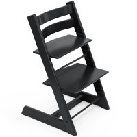 Chaise Haute Tripp Trapp "Noir" en bois de hêtre