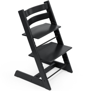 Chaise haute  enfant évolutif tripp trapp en bois Noir Stokke