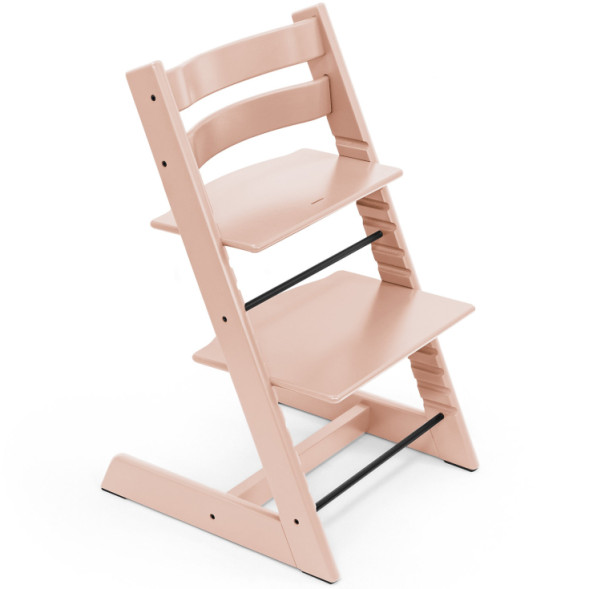 Chaise Haute Tripp Trapp "Rose Serein" en bois de hêtre