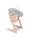 Chaise Haute Tripp Trapp "Rose Serein" en bois de hêtre + Set Nouveau-né