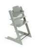 Chaise Haute Tripp Trapp "Vert Glacier" en bois de hêtre + Baby Set