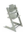 Chaise Haute Tripp Trapp "Vert Glacier" en bois de hêtre + Baby Set