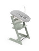 Chaise Haute Tripp Trapp "Vert Glacier" en bois de hêtre + Set Nouveau-né