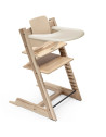 Chaise Haute Tripp Trapp "Wild Wood" en bois de hêtre + Baby Set + Plateau