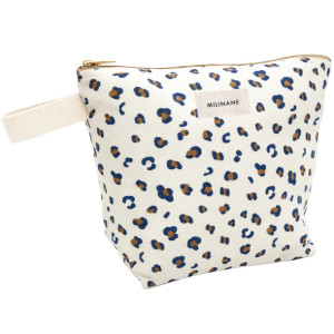 Trousse de toilette en coton Jeanette "Graou" Milinane