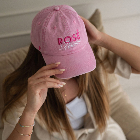 Casquette en coton délavé Colette "Rosé Piscine" (Maman)