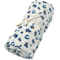 1 maxi-lange en gaze de coton Gaspard "Graou" (110x110 cm)