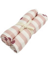 2 petits langes en gaze de coton Gaspard "Candy Cane" (70x70 cm)