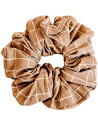 Chouchou en coton "Carreaux Camel" Zakuw