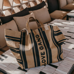 Sac XL en coton Kaba "Love Gang" Zakuw