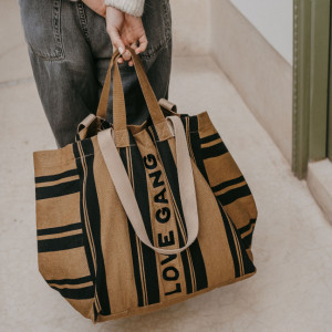 Sac XL en coton Kaba "Love Gang" Zakuw
