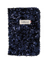 Protège carnet de santé paillettes bleues "Rolland"