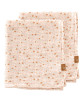 2 petits langes en mousseline de coton bio "Garden Flowers" (70x60)