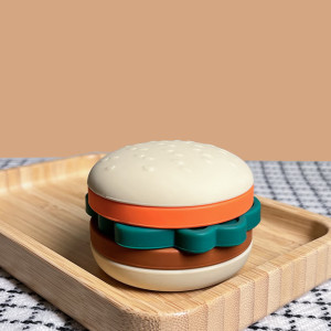 Jouet d'éveil en silicone "Le Burger Empilable" (12 mois et +) Petikids