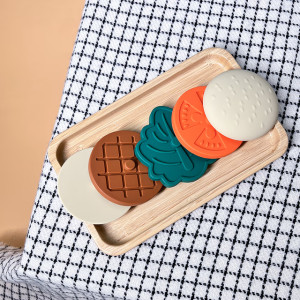 Jouet d'éveil en silicone "Le Burger Empilable" (12 mois et +) Petikids