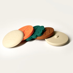 Jouet d'éveil en silicone "Le Burger Empilable" (12 mois et +) Petikids