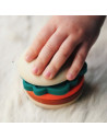 Jouet d'éveil en silicone "Le Burger Empilable" (12 mois et +)