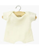 Babies - Body shorty en maille côtelée "Jaune Pastel" pour poupon Babies