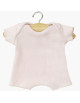 Babies - Body shorty en maille côtelée "Rose Pastel" pour poupon Babies