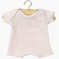 Babies - Body shorty en maille côtelée "Rose Pastel" pour poupon Babies