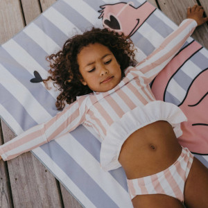 Serviette de plage en microfibre (140 x 70 cm) "Minus Flamand" Zakuw