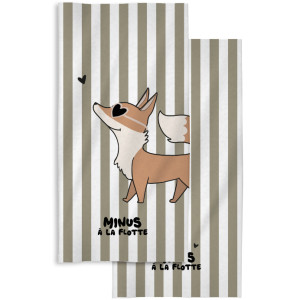 Serviette de plage en microfibre (140 x 70 cm) "Minus Renard" Zakuw