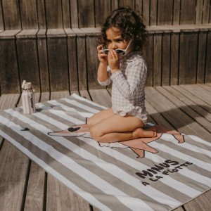 Serviette de plage en microfibre (140 x 70 cm) "Minus Renard" Zakuw