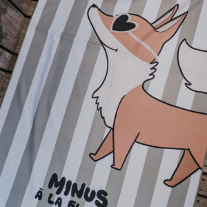 Serviette de plage en microfibre (140 x 70 cm) "Minus Renard" Zakuw