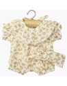 Babies - Barboteuse Eva et son headband "Feline" pour poupon Babies
