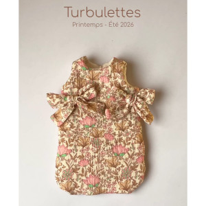Turbulette à noeuds "Indienne rosée" pour poupée Babies et Gordis
