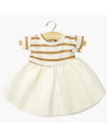 Gordis - Tutu Rosana "Rayures Beige" pour poupée Gordis