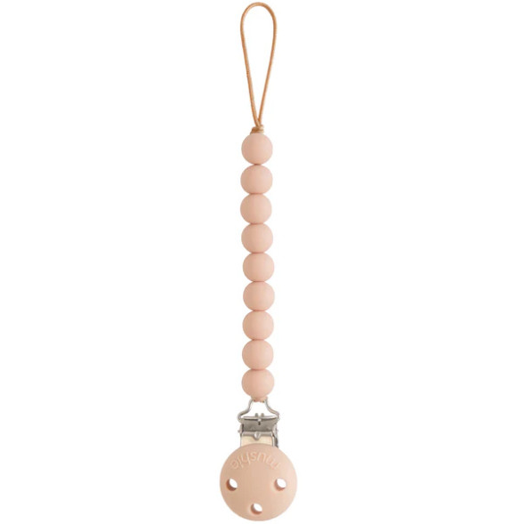 Attache tétine en perles de silicone Hera "Blush"