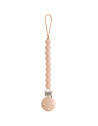Attache tétine en perles de silicone Hera "Blush"
