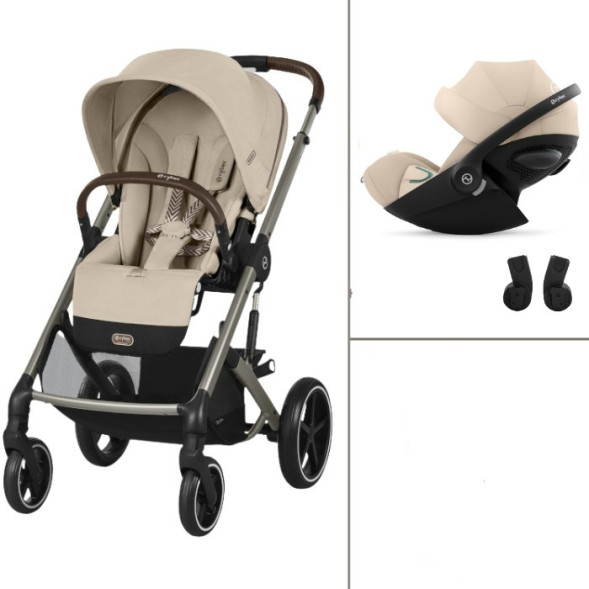  Poussette Balios S Lux 3 "Almond Beige" + Cloud G3 Plus