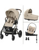  Poussette Balios S Lux 3 "Almond Beige" + Nacelle S Lux + Cloud G3 Plus + Base G3 + Adaptateurs