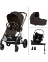  Poussette Balios S Lux 3 "Chocolate Brown" + Nacelle S Lux + Cloud G3 Plus + Base G3 + Adaptateurs