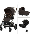  Poussette Balios S Lux 3 "Chocolate Brown" + Nacelle S Lux + Cloud G3 Plus + Adaptateurs