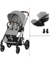  Poussette Balios S Lux 3 "Stone Grey" + Cloud G3 Plus