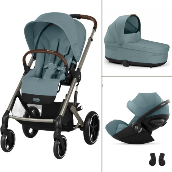  Poussette Balios S Lux 3 "Stormy Blue" + Nacelle S + Cloud G + Adaptateurs