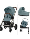  Poussette Balios S Lux 3 "Stormy Blue" + Nacelle S + Cloud G + Base G + Adaptateurs
