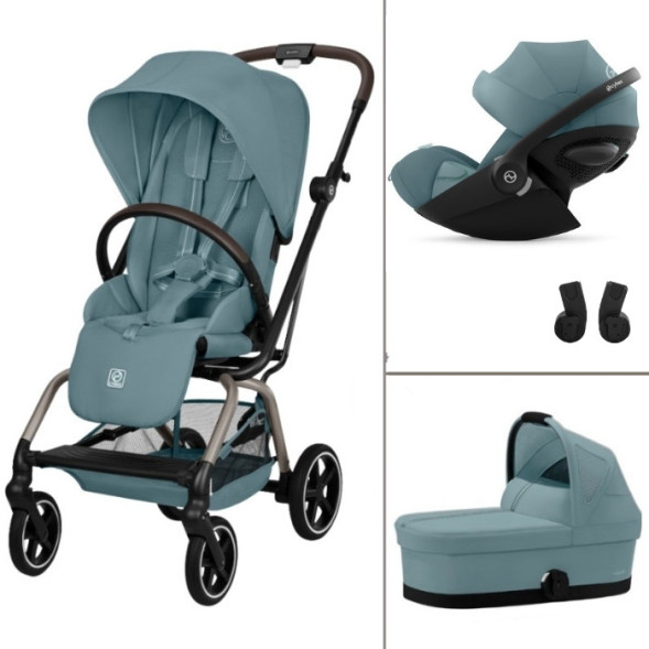  Poussette Eezy S Twist +2" Stormy Blue" + Nacelle S + Cloud G Plus (2026)