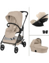 Poussette Melio Carbon 6 "Almond Beige" + Nacelle + Cloud G3 Plus (2026)