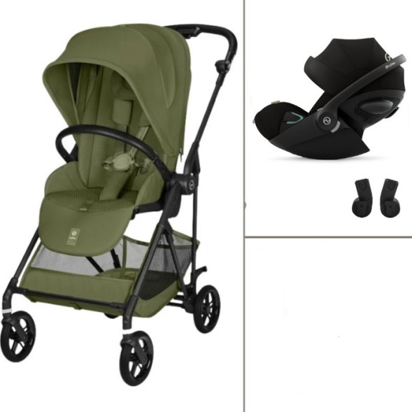  Poussette Melio Carbon 6 "Moss Green" + Cloud G3 Plus (2026)