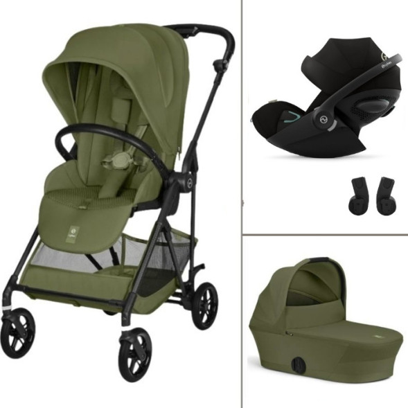  Poussette Melio Carbon 6 "Moss Green" + Nacelle + Cloud G3 Plus (2026)