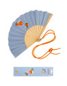 Eventail "Verre de Spritz" avec Bandoulière et Boîte Cadeau
