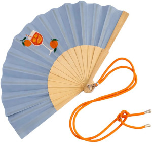 Eventail "Verre de Spritz" avec Bandoulière et Boîte Cadeau Woom