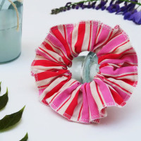 Chouchou en coton "Lydia Rose"