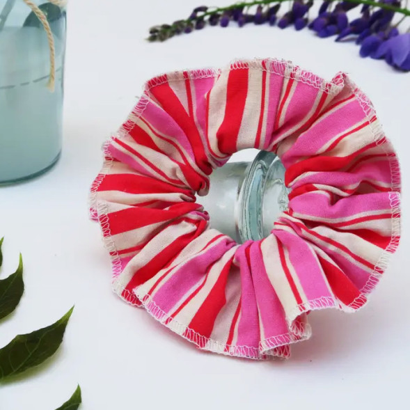 Chouchou en coton "Lydia Rose"