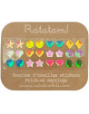 Boucles d'oreilles autocollantes (x12) Ratatam