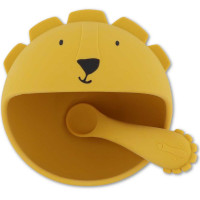 Set Repas bébé en silicone "Mr Lion"